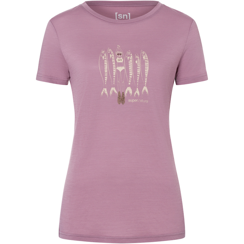 Женская футболка с медными сардинами Super.Natural, розовый