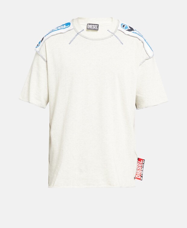 

Футболка Diesel, цвет Wool White