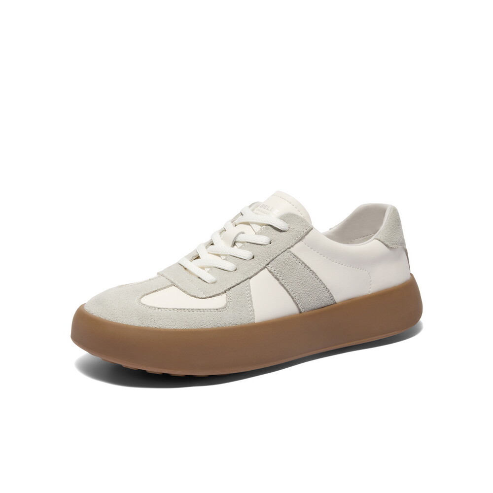 

Кеды мужские, обувь для скейтбординга низкая Belle, цвет Off White/Grey