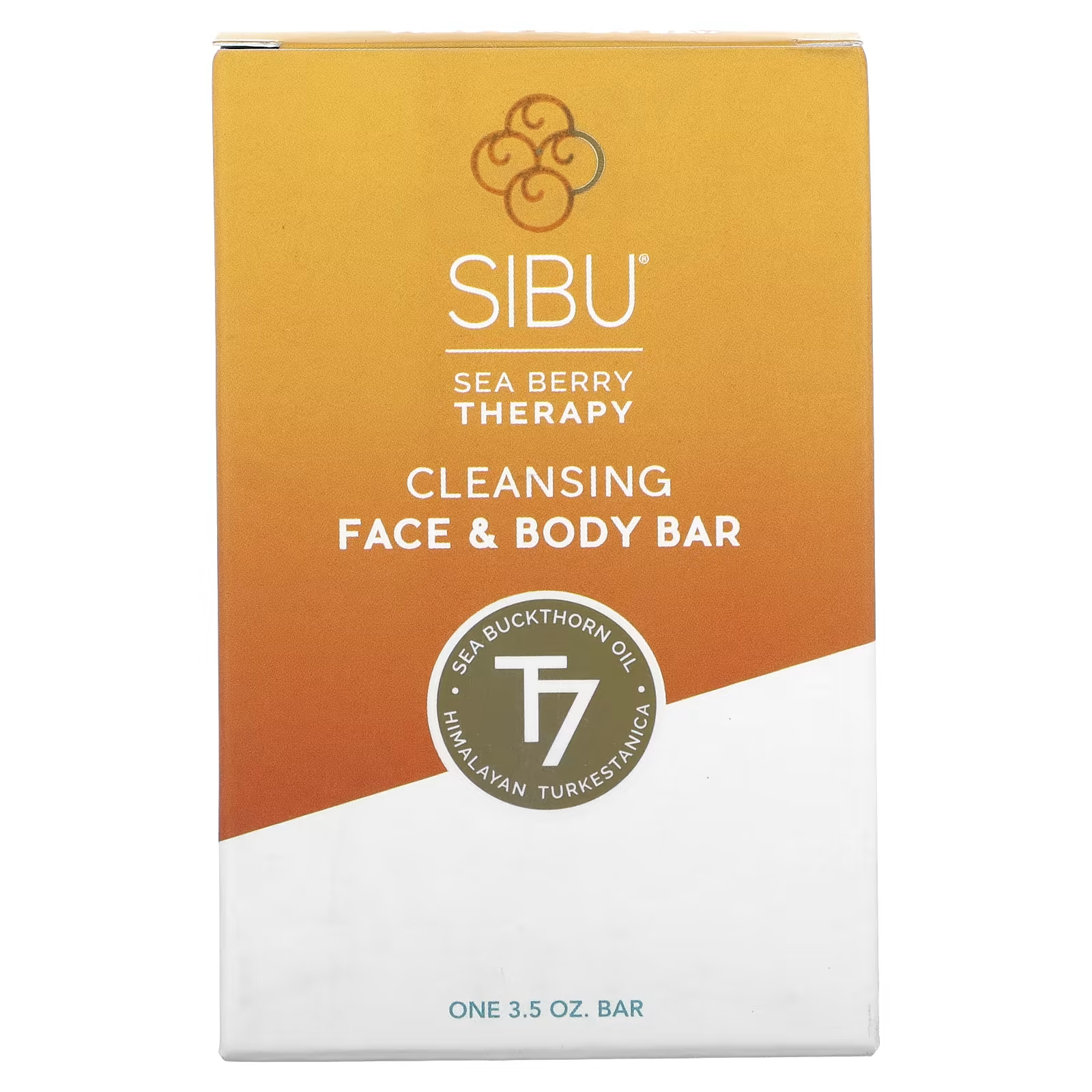 Sibu Beauty Sea Berry Therapy Очищающее мыло для лица и тела с мягким цитрусовым, 3,5 унции