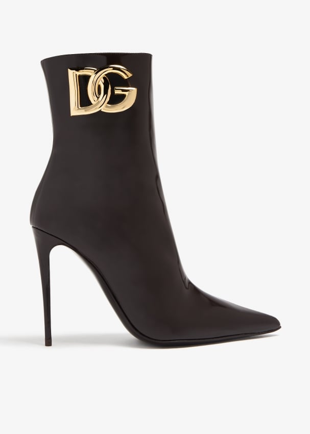 Ботинки Dolce&Gabbana Calfskin Ankle, коричневый
