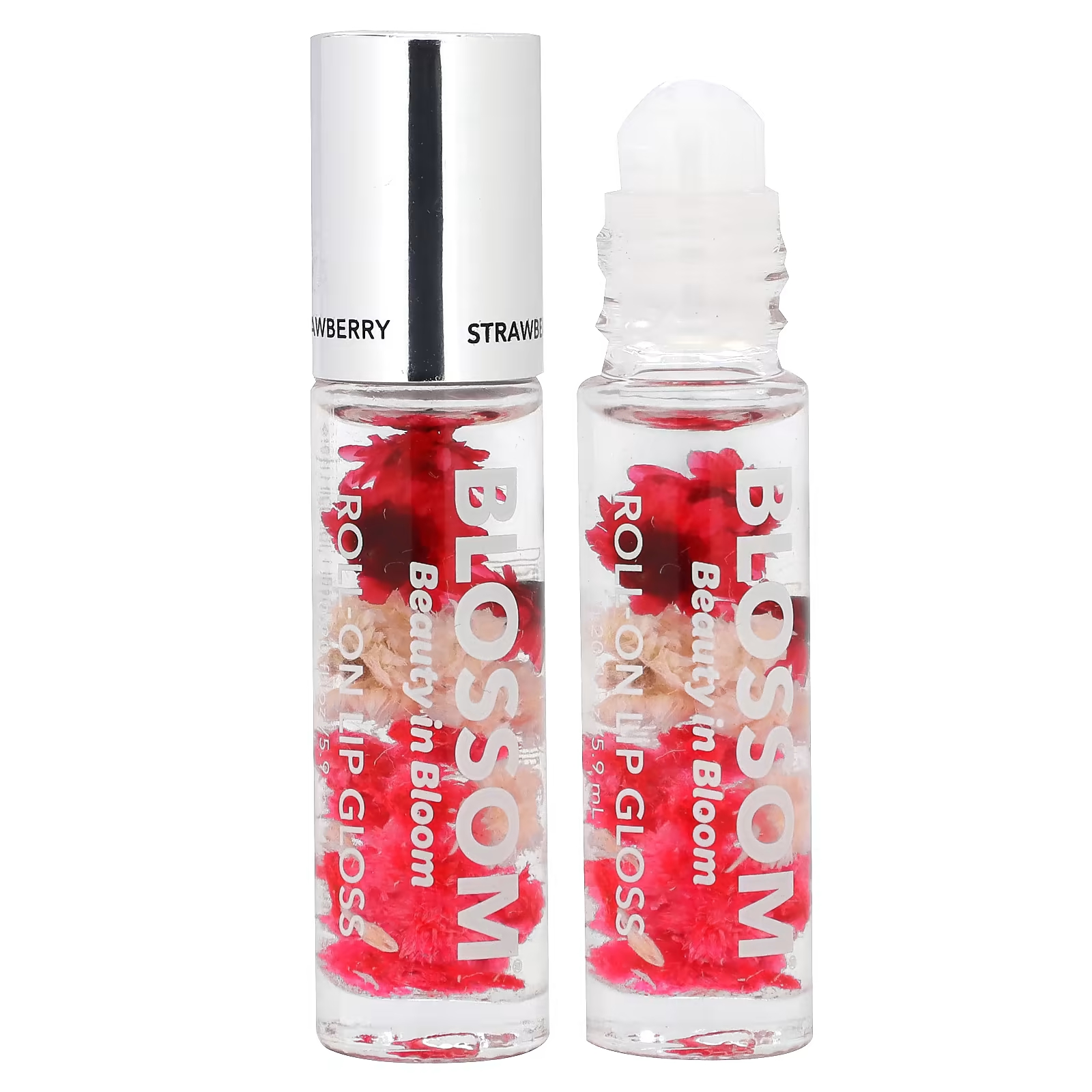 Шариковый блеск для губ Blossom Strawberry, 0,20 жидк. унции (5,9 мл) blossom роликовый блеск для губ с запахом клубники 5 9 мл 0 20 жидк унции