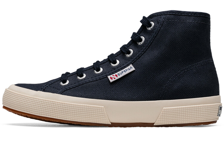 

Кеды унисекс высокие темно-синие Superga