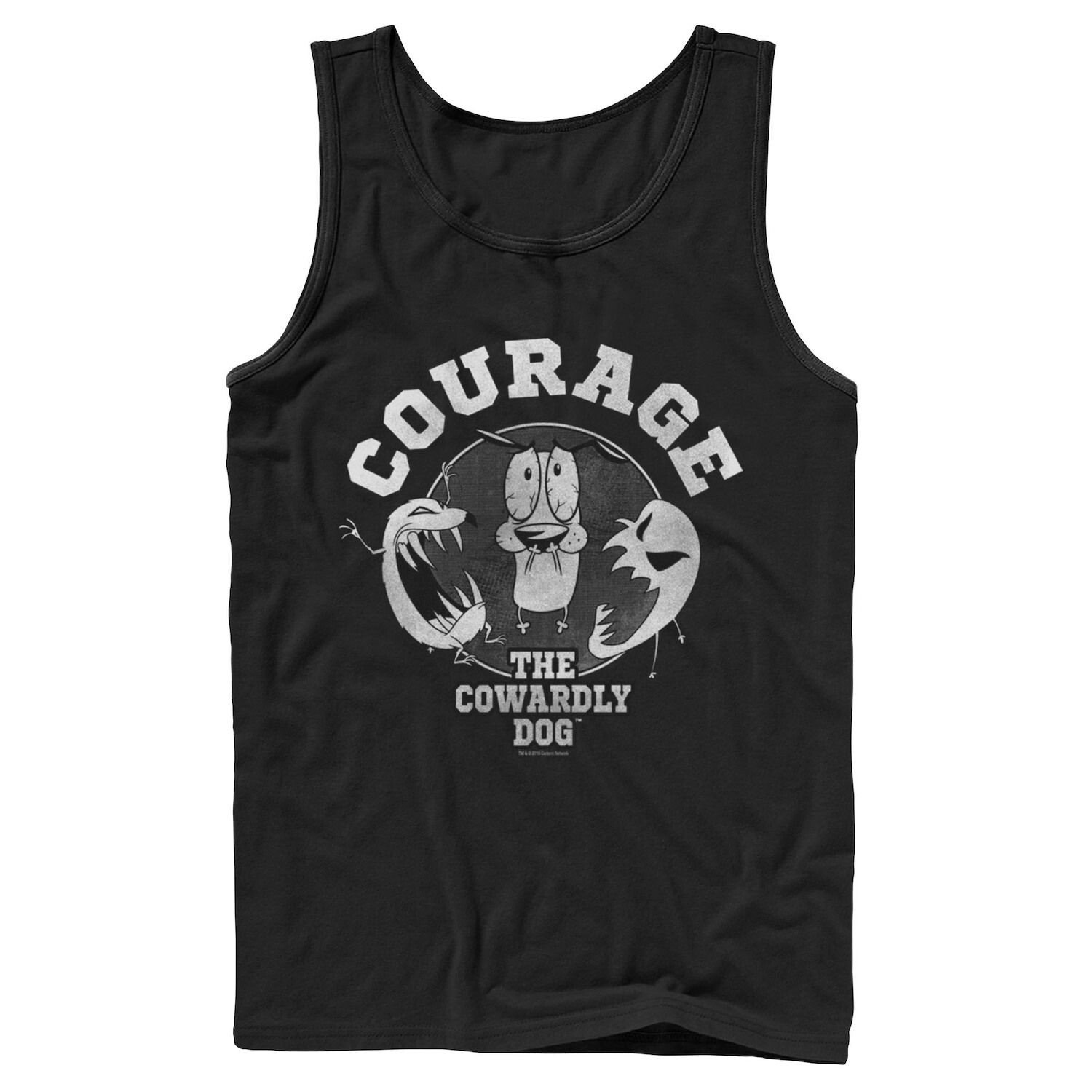 

Мужская футболка Cartoon Network Courage The Cowardly Dog Ghostly Pair Tank Licensed Character