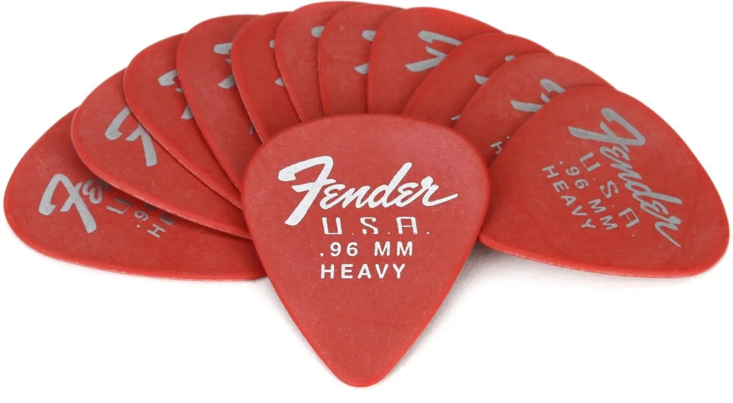 

Оригинальные медиаторы Fender Delrin, 12 шт. в упаковке — 0,96 мм Fiesta Red