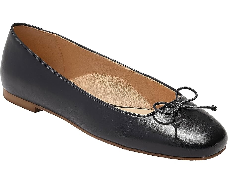 

Туфли на плоской подошве Jack Rogers Kenlyn Ballet Leather, черный