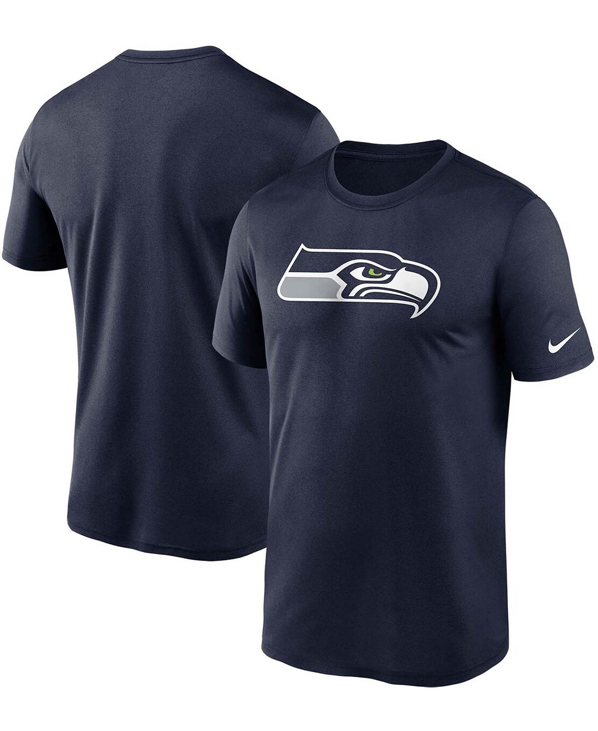 Мужская темно-синяя футболка с логотипом College Seattle Seahawks Essential Legend Performance Nike