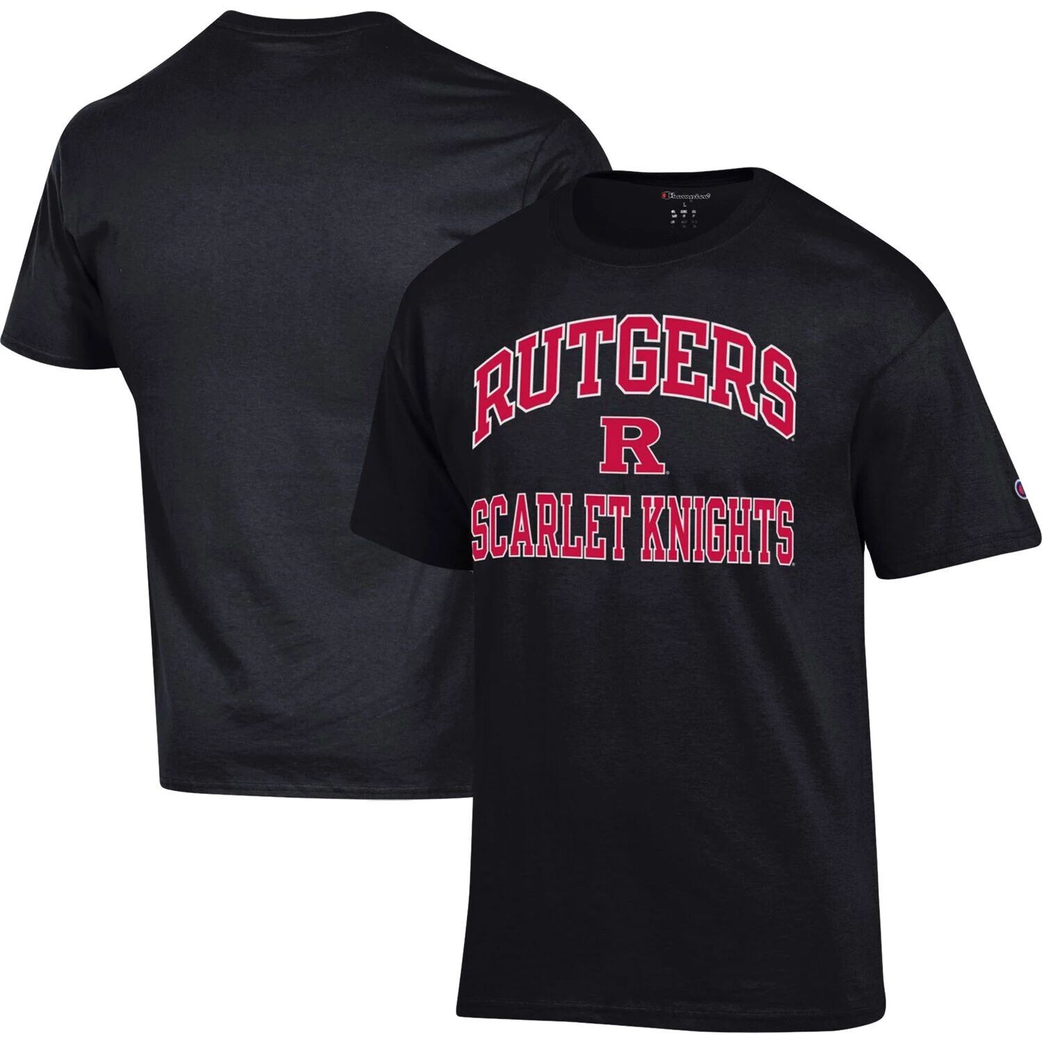 

Мужская черная футболка Rutgers Scarlet Knights High Motor Champion, Черный