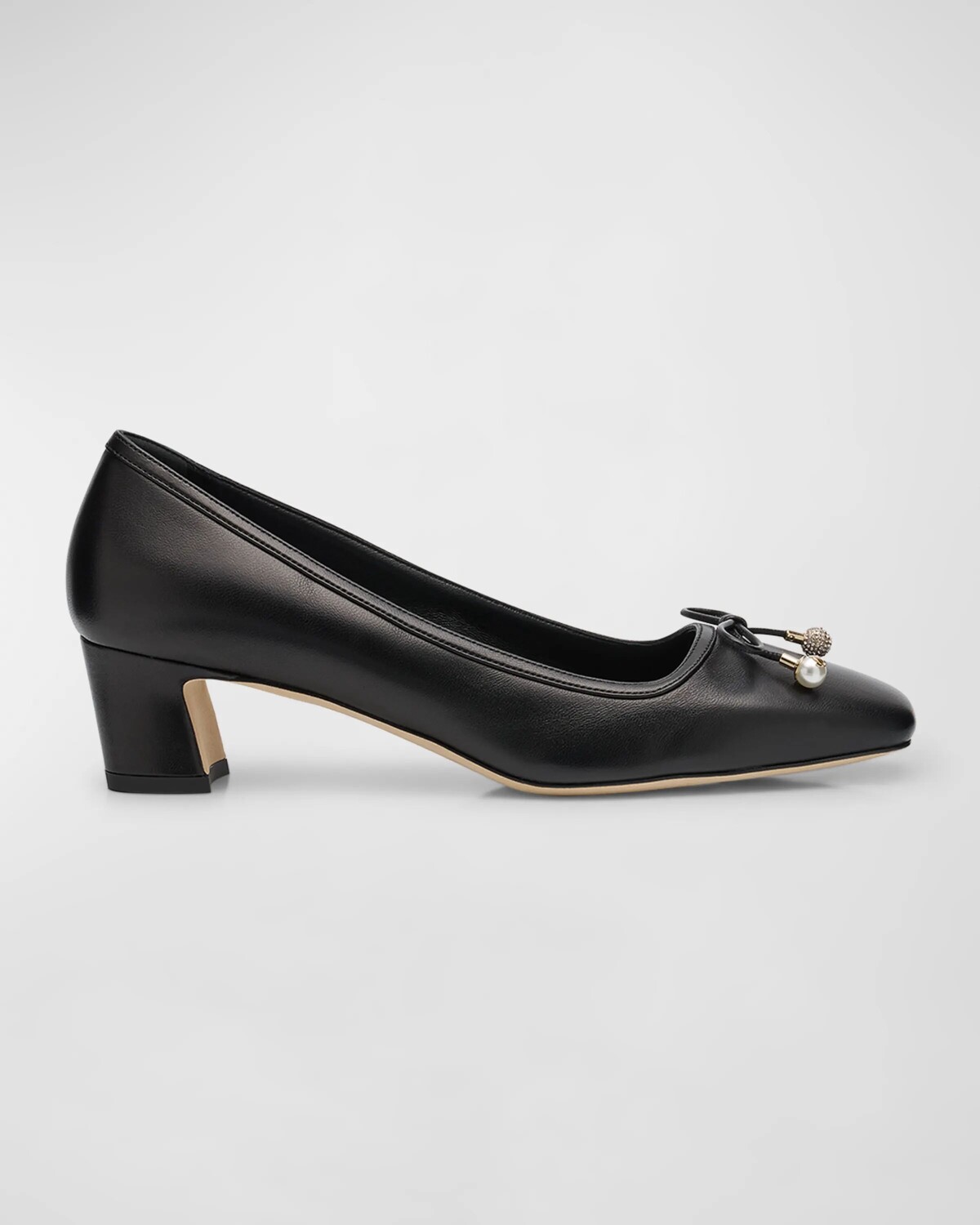 

Кожаные туфли Elme с бантом Jimmy Choo, черный