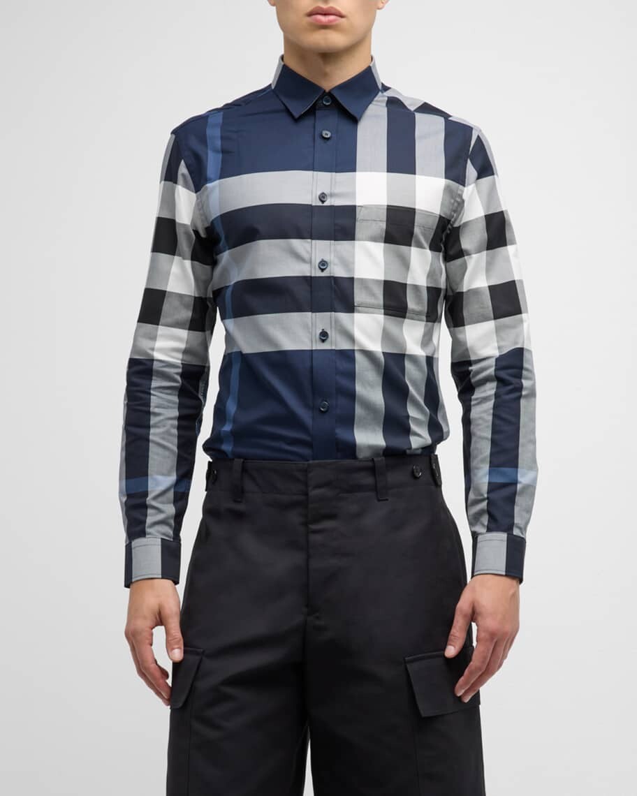 

Мужская спортивная рубашка в клетку Somerville Burberry