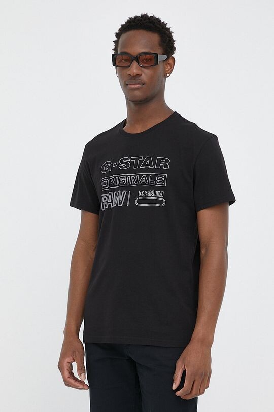 

Хлопковая футболка G-Star Raw, черный