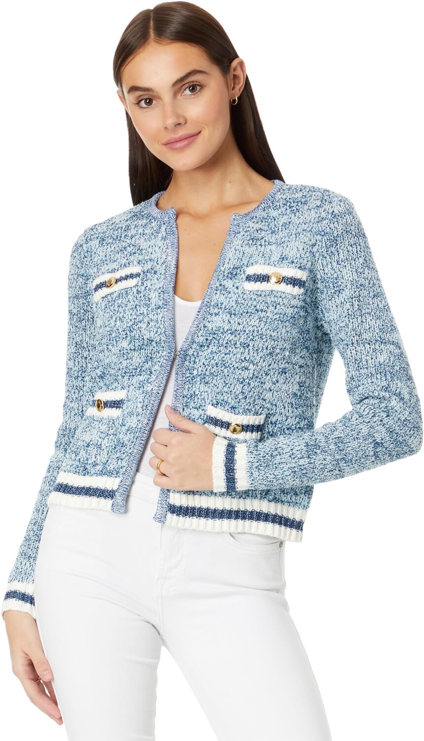 

Свитер Beckington Cardigan Lilly Pulitzer, цвет Abaco Blue Marl