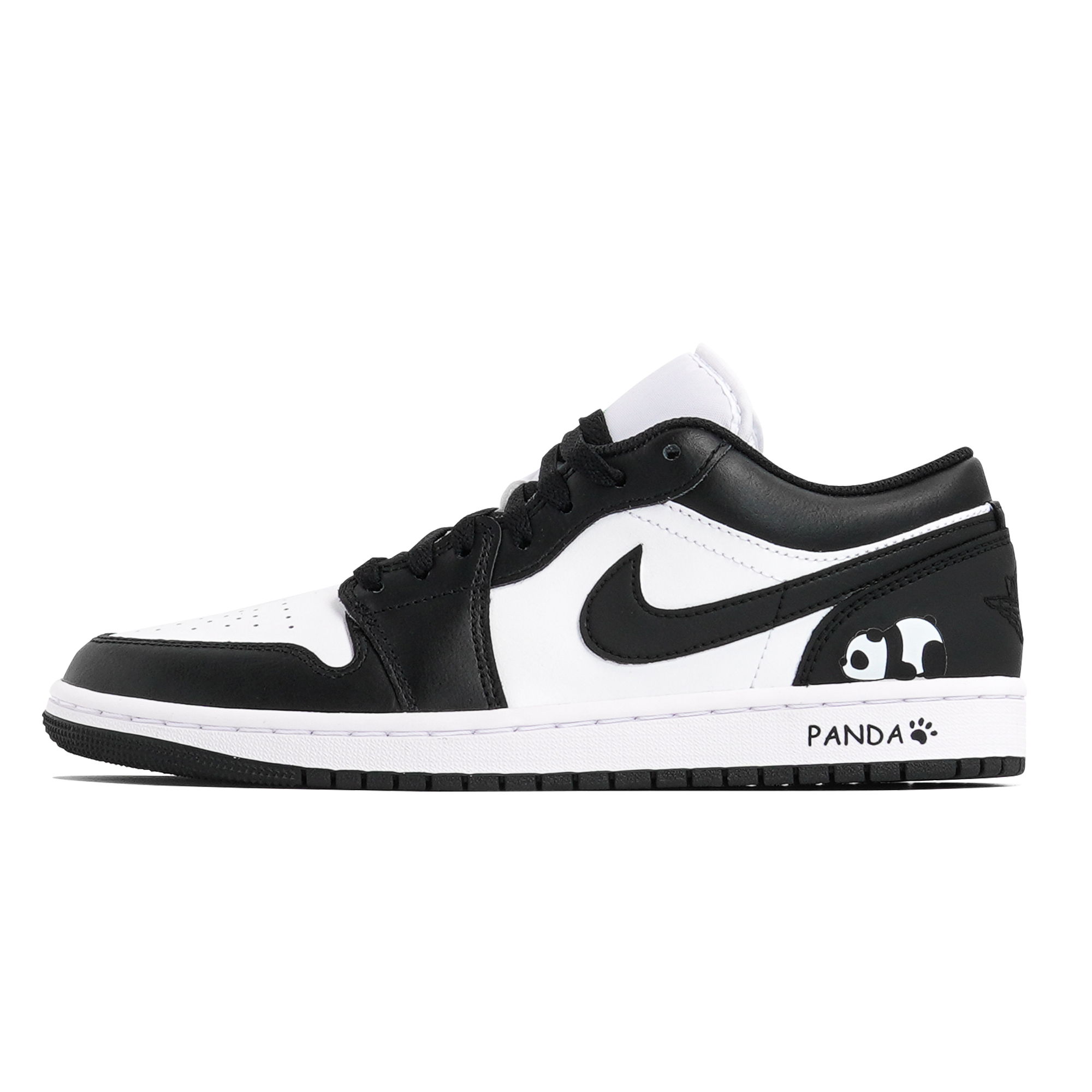 

Кроссовки Air Jordan 1 Vintage Basketball Shoes Women's Low-top Black/White, черный/белый