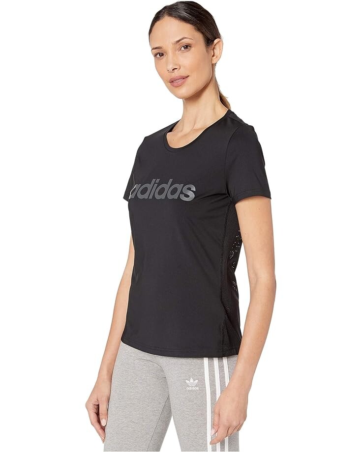 

Футболка Adidas Designed-2-Move Big Logo Tee, черный/белый