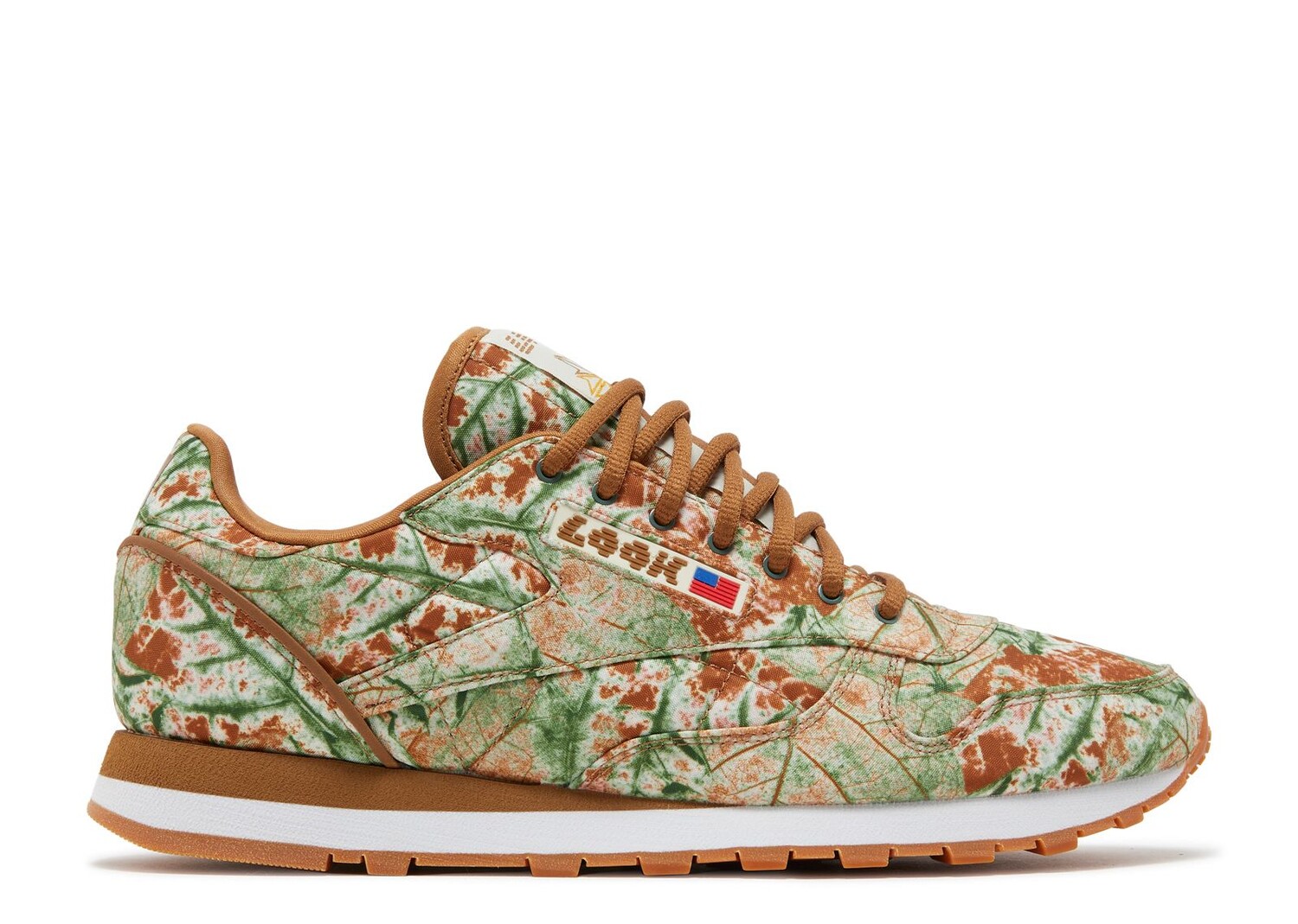 

Кроссовки Reebok Lqqk Studios X Classic Leather 'Leaf Camo', коричневый