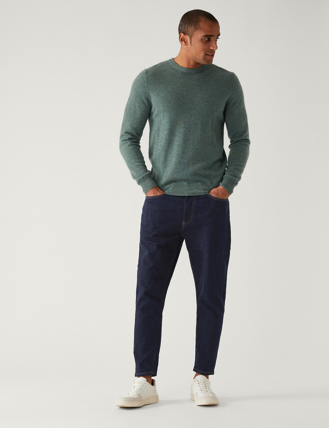 

Зауженные эластичные джинсы Marks & Spencer, индиго