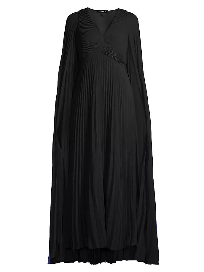 

Платье макси с кейпом Joelle плиссе Ungaro, черный