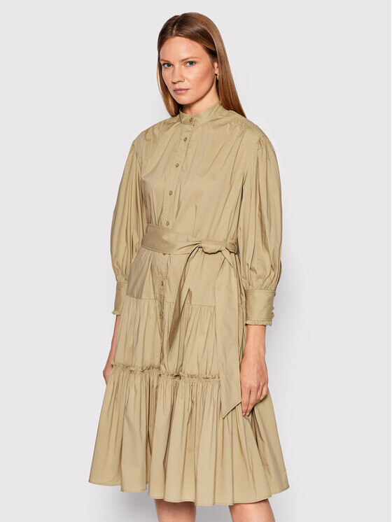 

Платье-рубашка стандартного кроя Lauren Ralph Lauren, бежевый