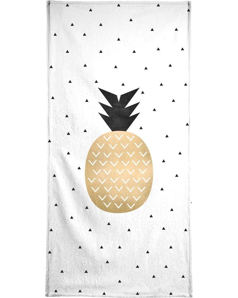 

Полотенце для ванной Juniqe Golden Pineapple, красочный