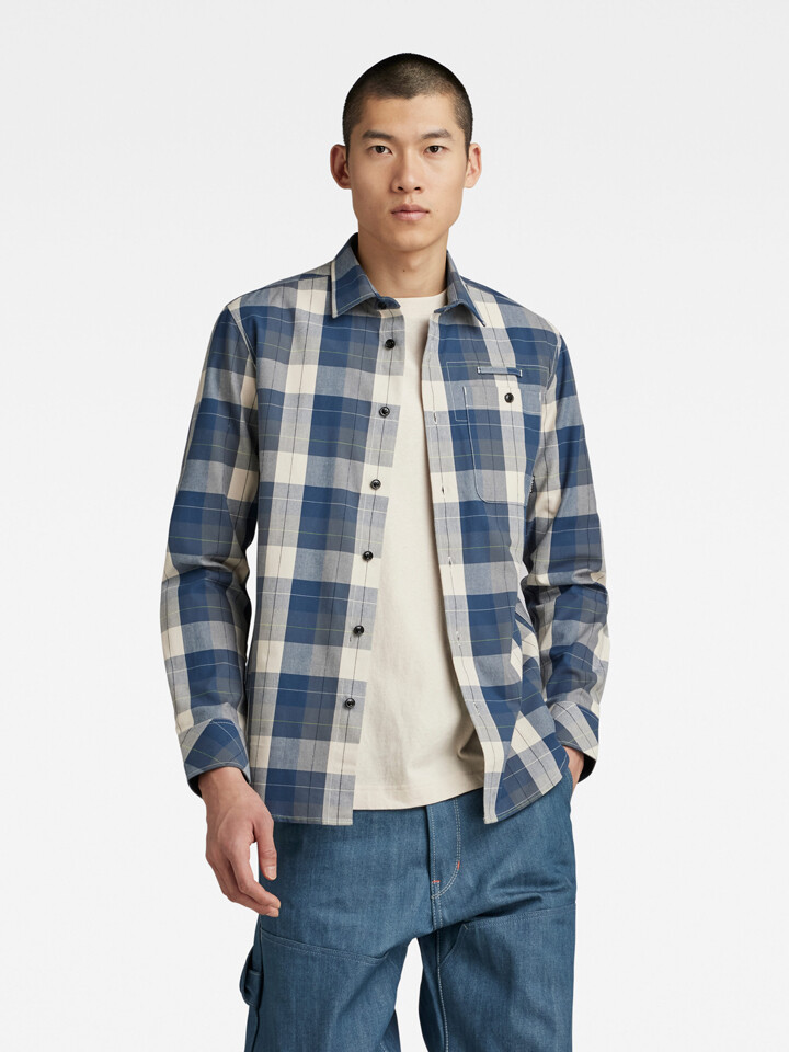 

Рубашка G Star Bristum 2.0 Slim fit, синий