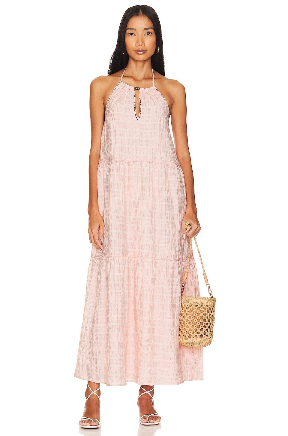 

Платье макси Tularosa Julianna, цвет Blush Pink Stripe