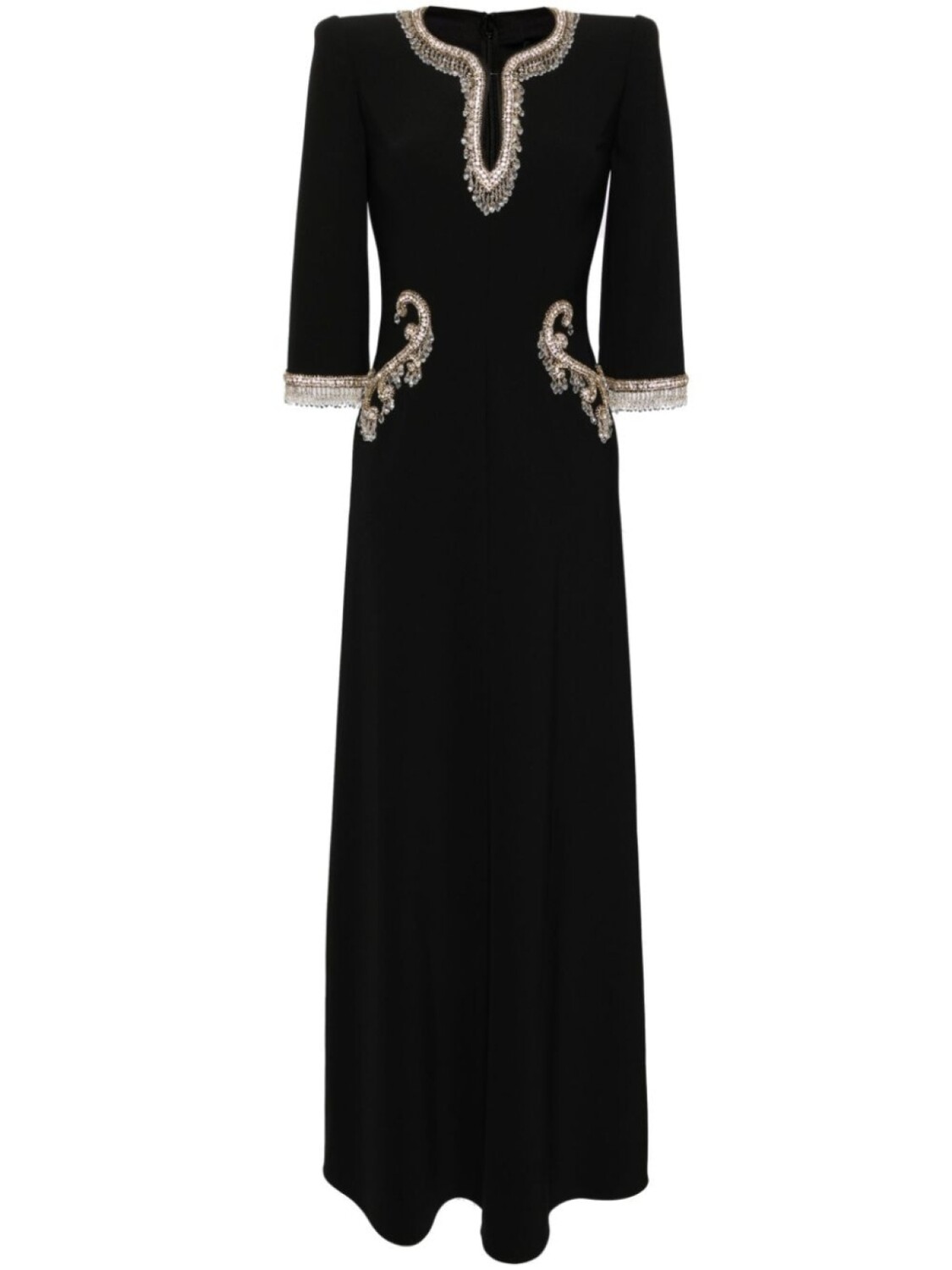 

Jenny Packham вечернее платье Viva с кристаллами, черный