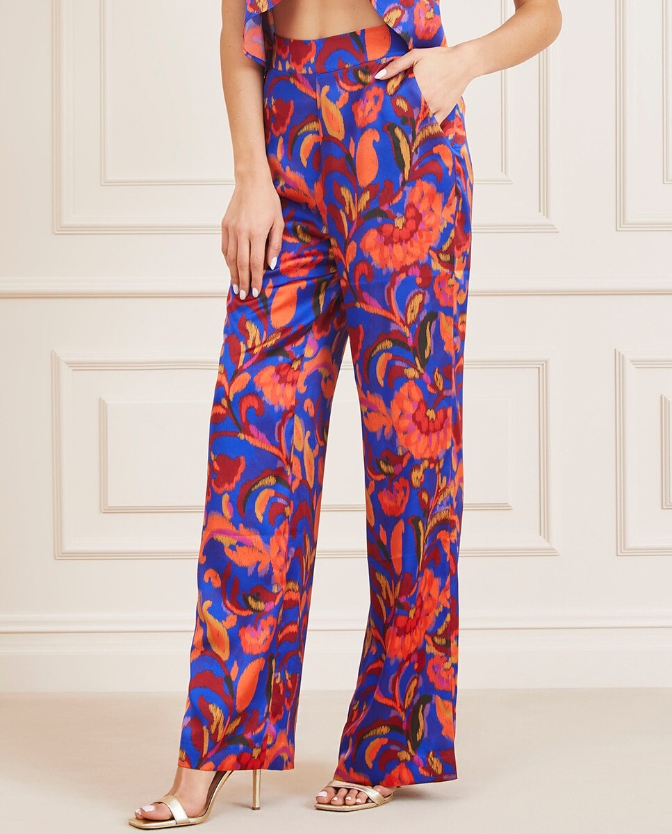 

Женские брюки струящегося кроя палаццо Marciano by Guess, мультиколор