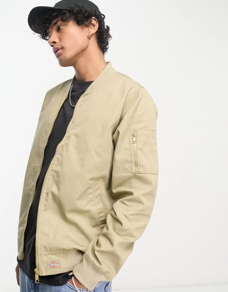 

Бомбер цвета хаки Dickies Hughson