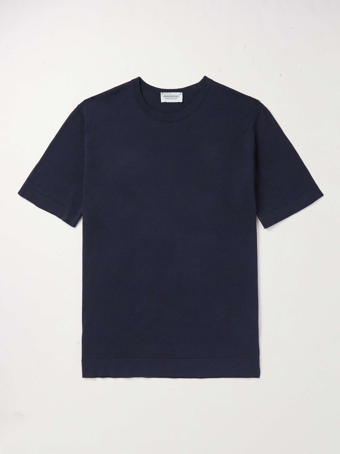 

Хлопковая футболка Lorca Slim-Fit Sea Island JOHN SMEDLEY, нави, Черный