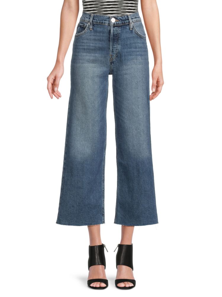 Укороченные джинсы Rosie с высокой посадкой и широкими штанинами Hudson, цвет Wilder something wilder