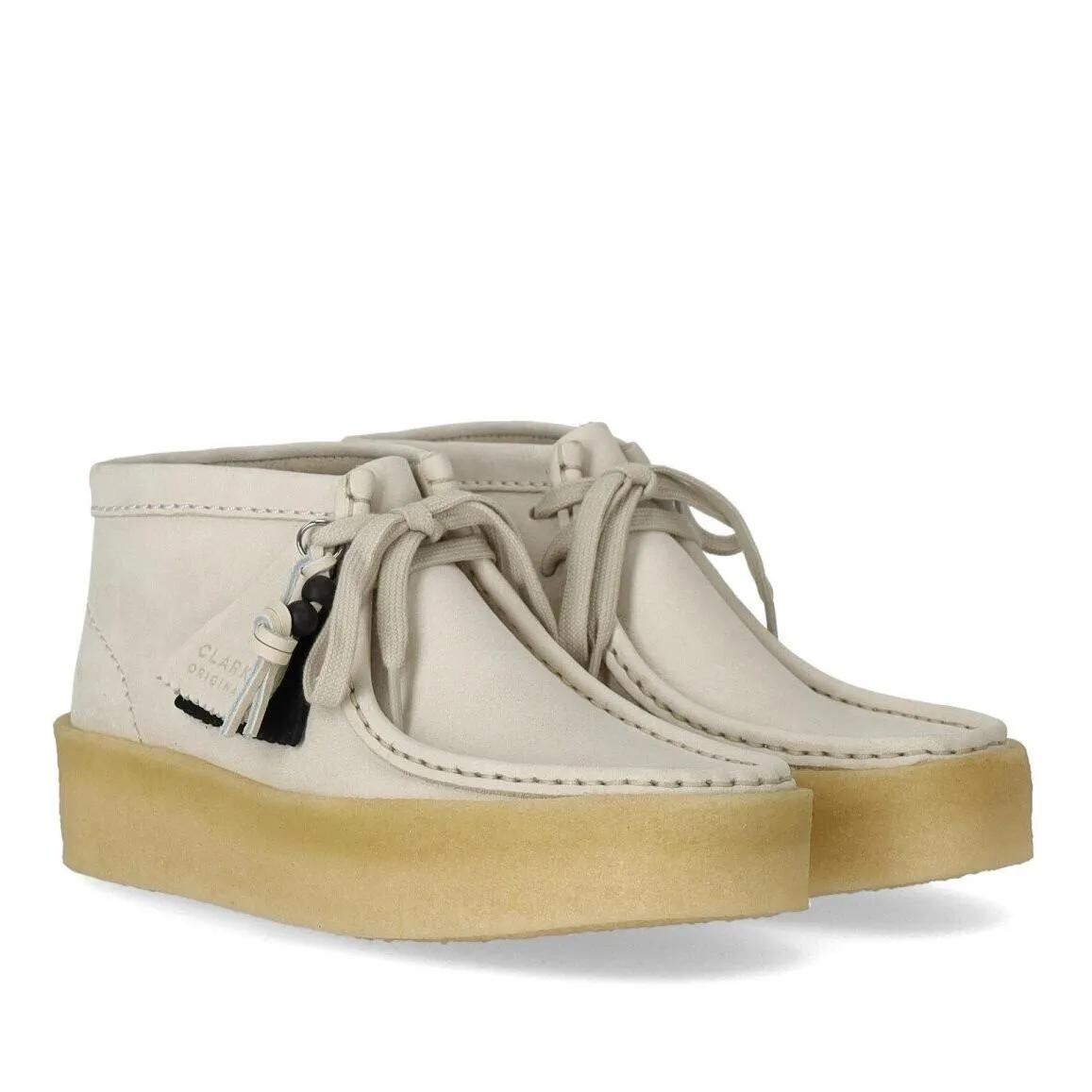 

Ботильоны wallabee cup bt ice Clarks, белый