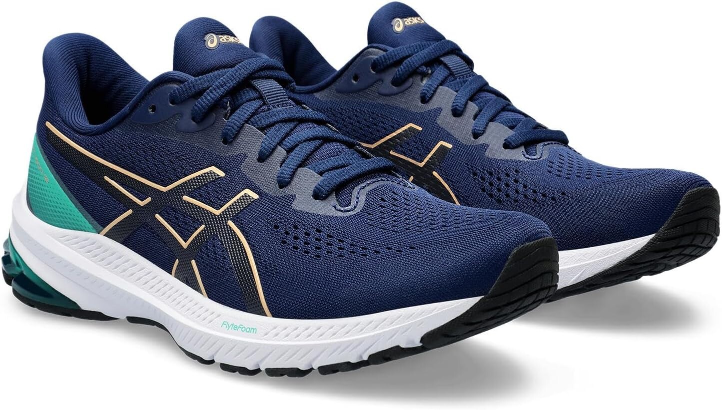 

Кроссовки GT-1000 12 ASICS, цвет Blue Expanse/Champagne, Синий