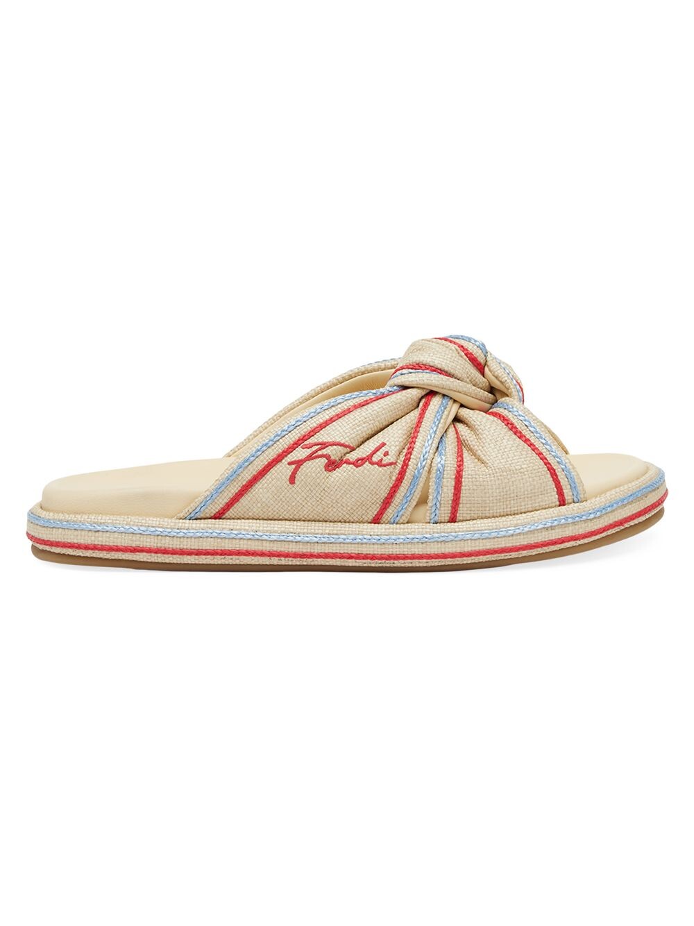 

Сандалии Twist Slide Fendi, разноцветный