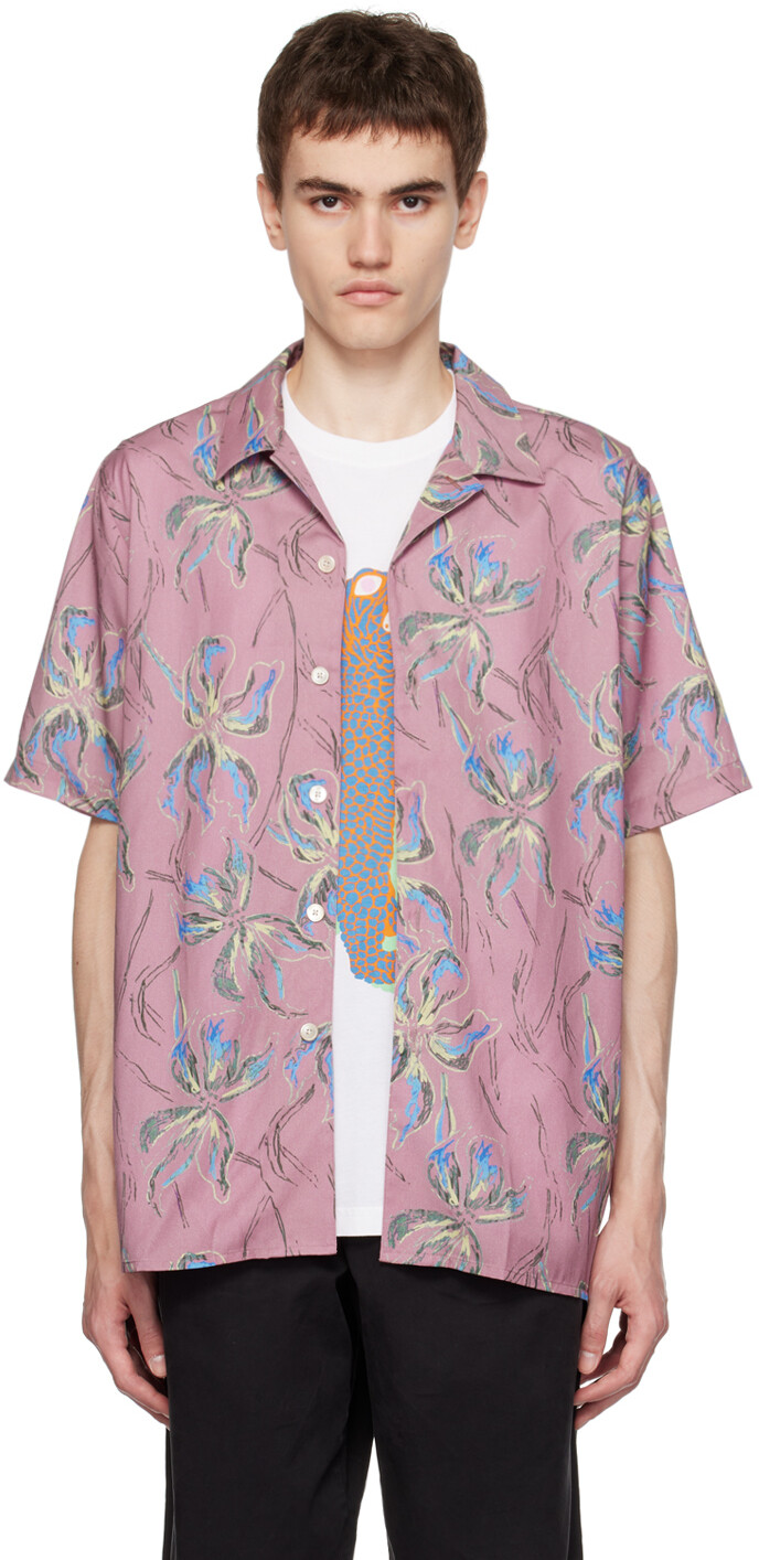 

Розовая рубашка с рисунком PS by Paul Smith