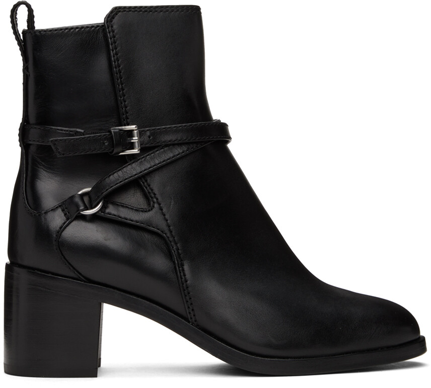 

Черные ореховые ботинки с пряжкой rag & bone, Черный