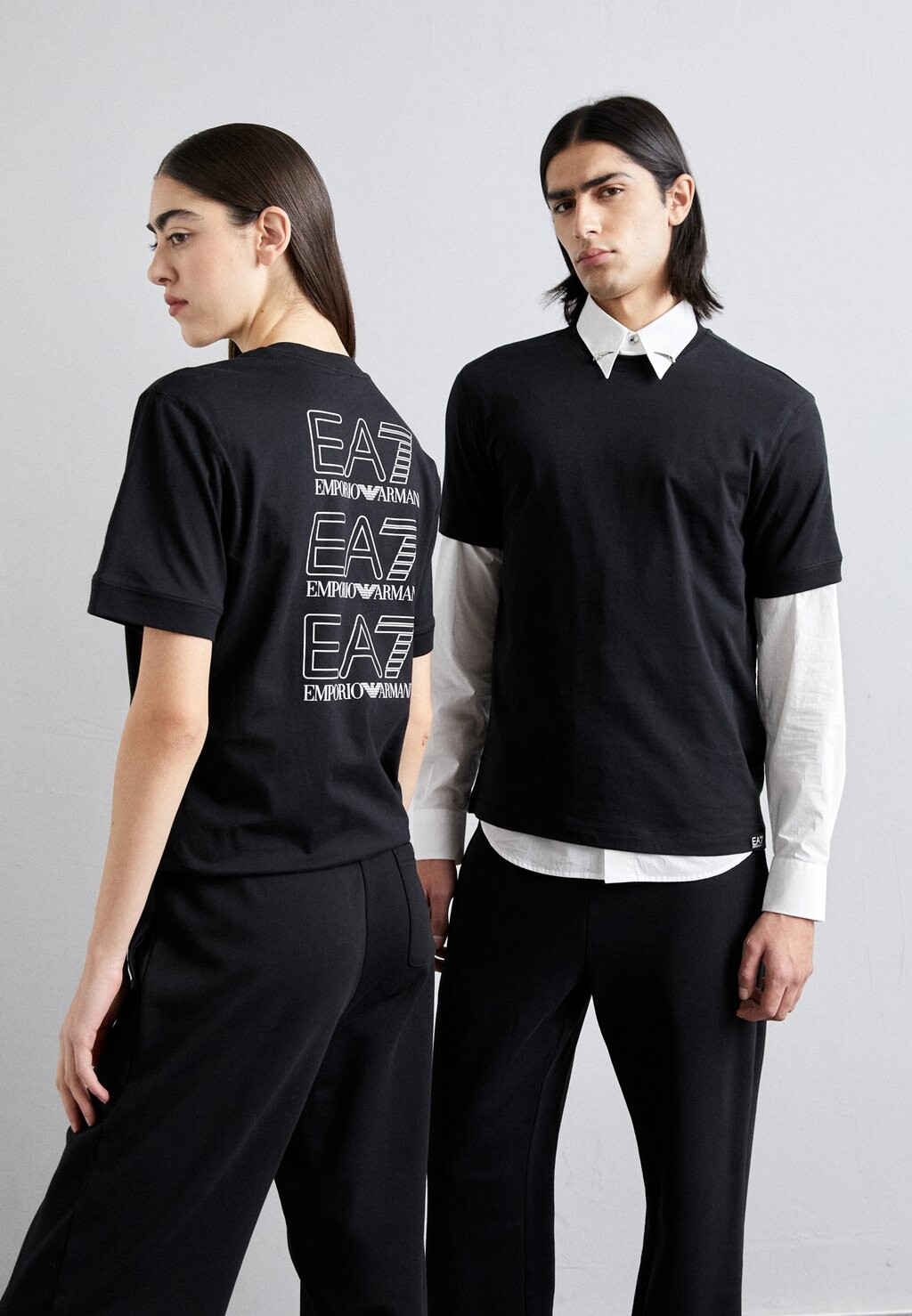 

Футболка с принтом Unisex EA7 Emporio Armani, черный