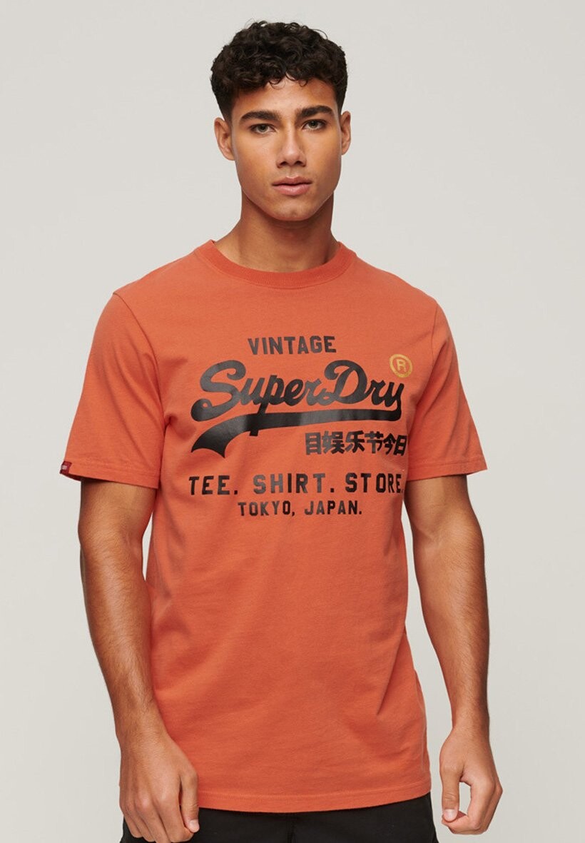

Футболка с принтом Superdry, оранжевый