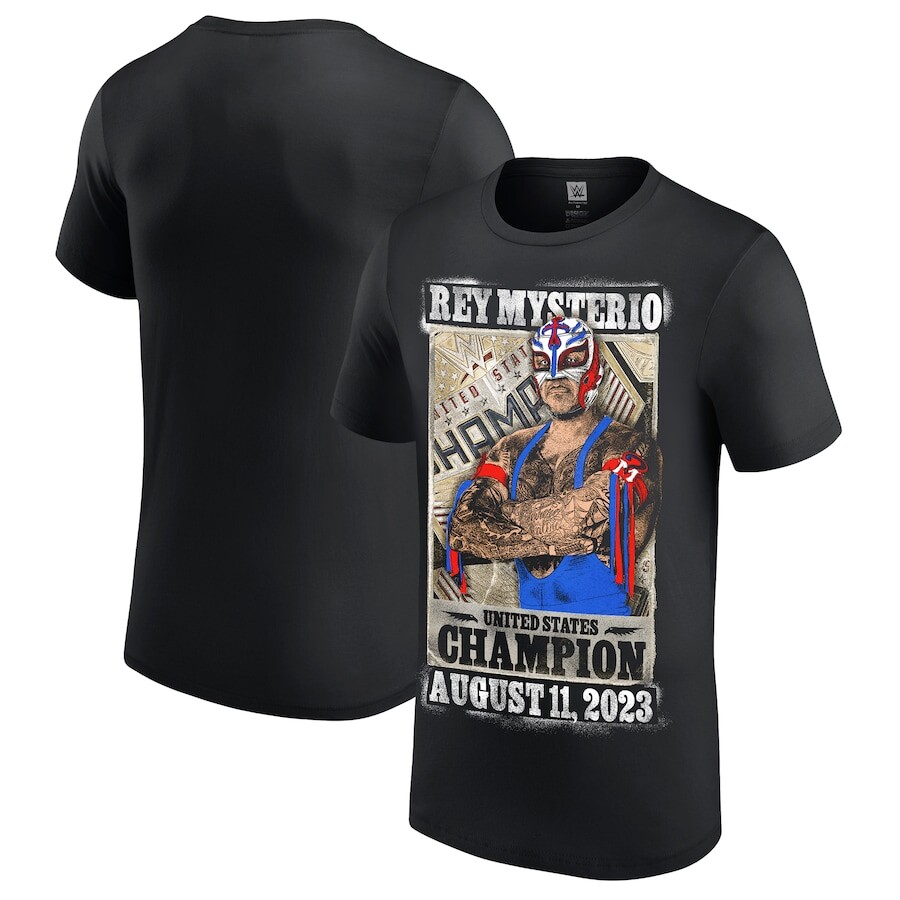 

Футболка с коротким рукавом WWE Authentic Rey Mysterio, черный