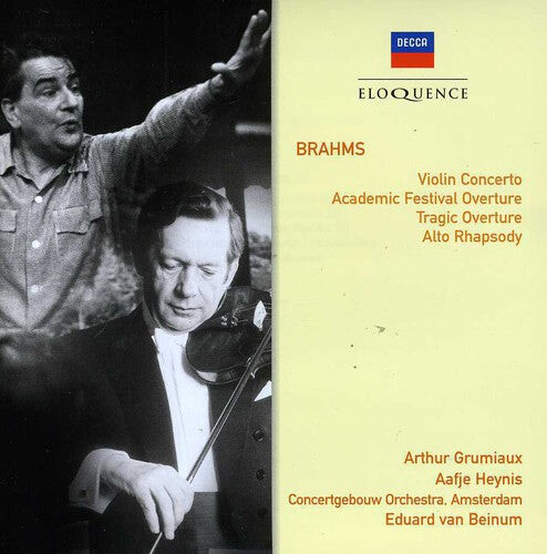 

CD диск Brahms / Grumiaux / Concertgebow Orch / Van Beinum: Brahms: VLN Cto / Overtures / Alto Rhapsody