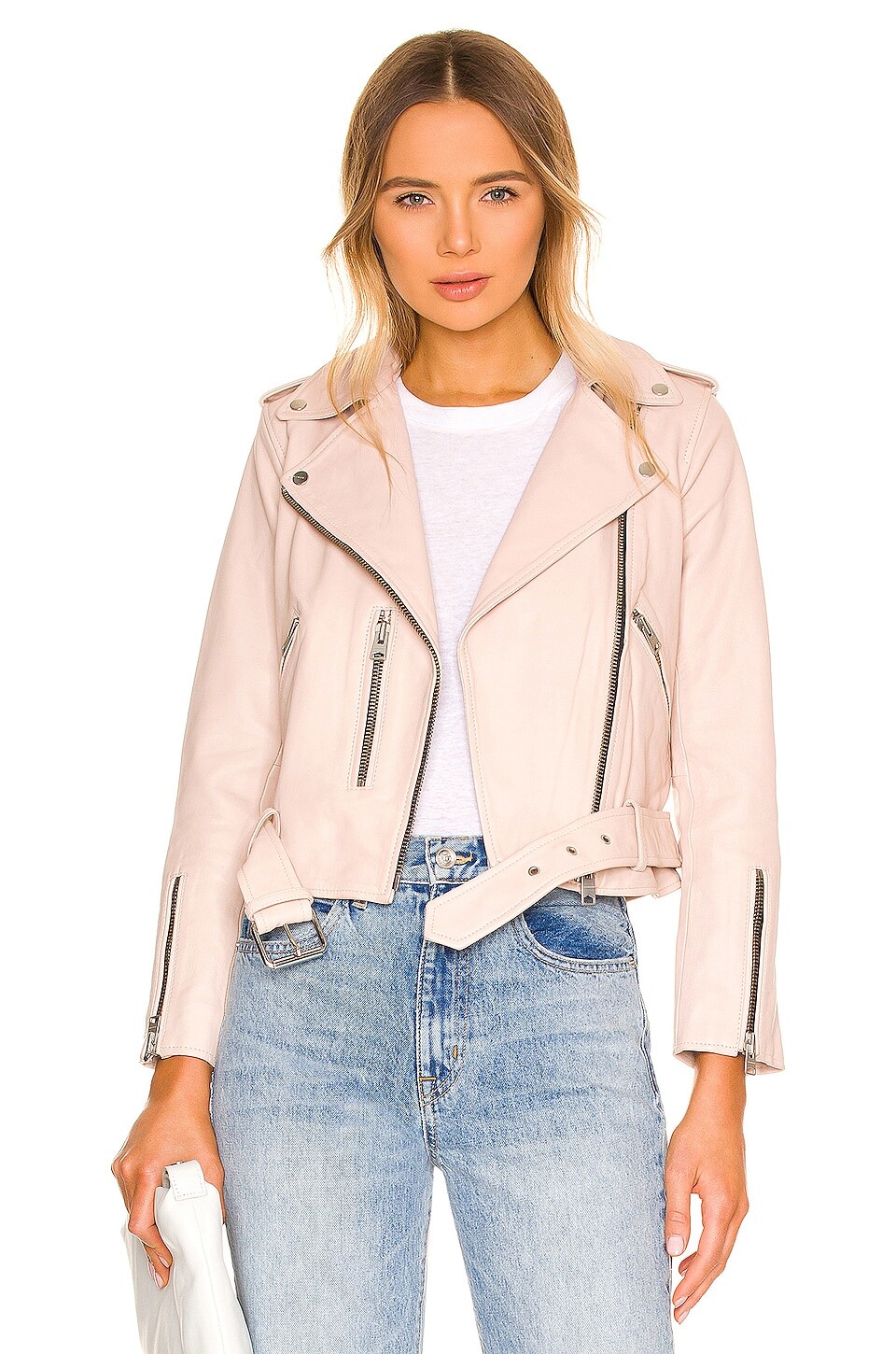 

Куртка ALLSAINTS Balfern Biker, цвет Light Pink