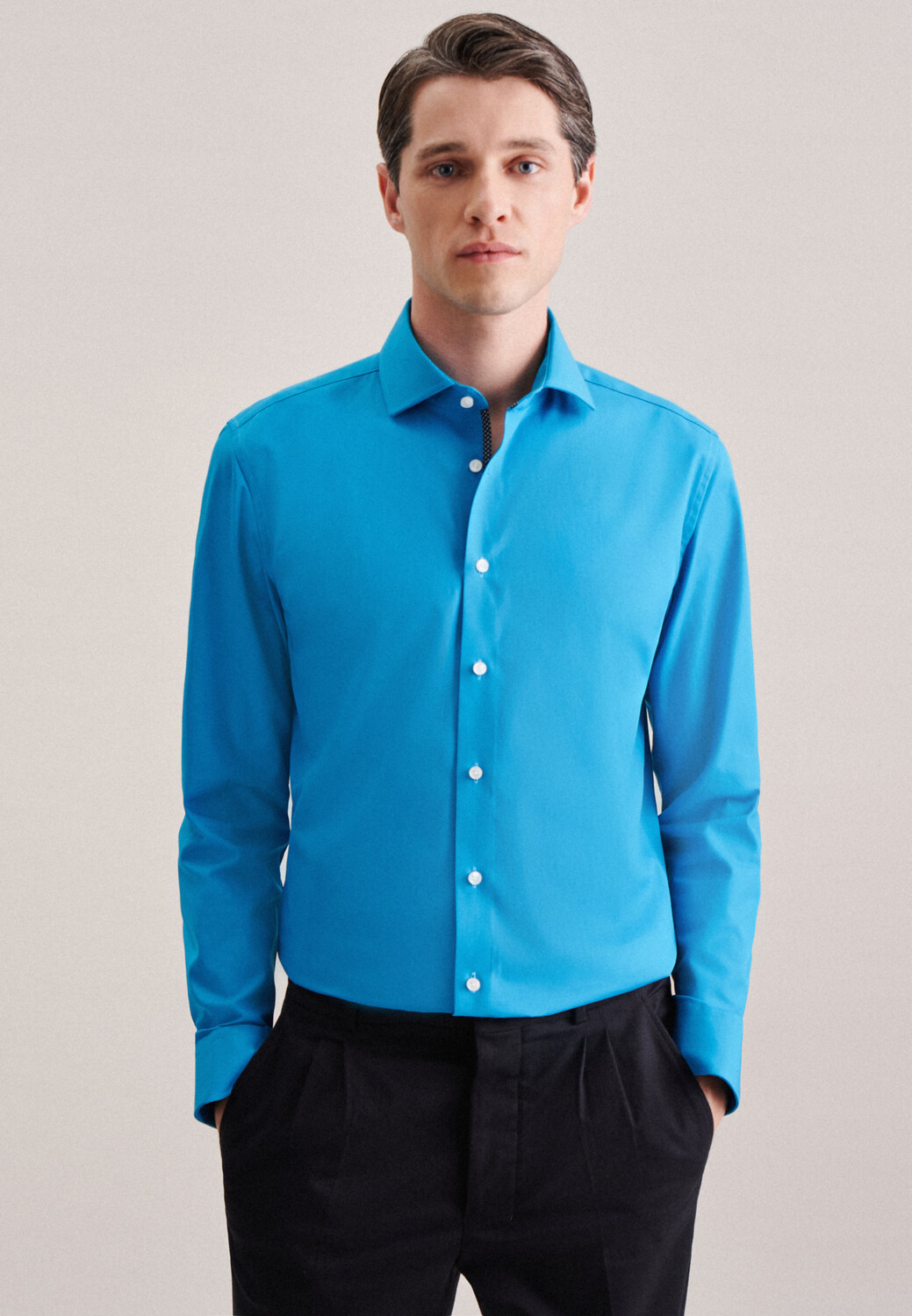 

Рубашка Seidensticker Business Slim, бирюзовый