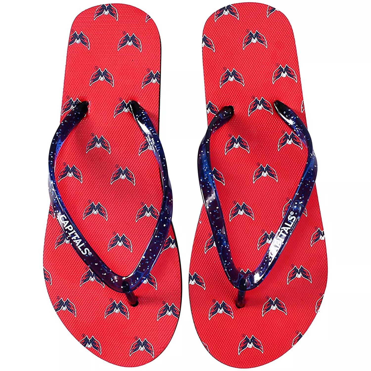 

Женские блестящие шлепанцы FOCO Washington Capitals