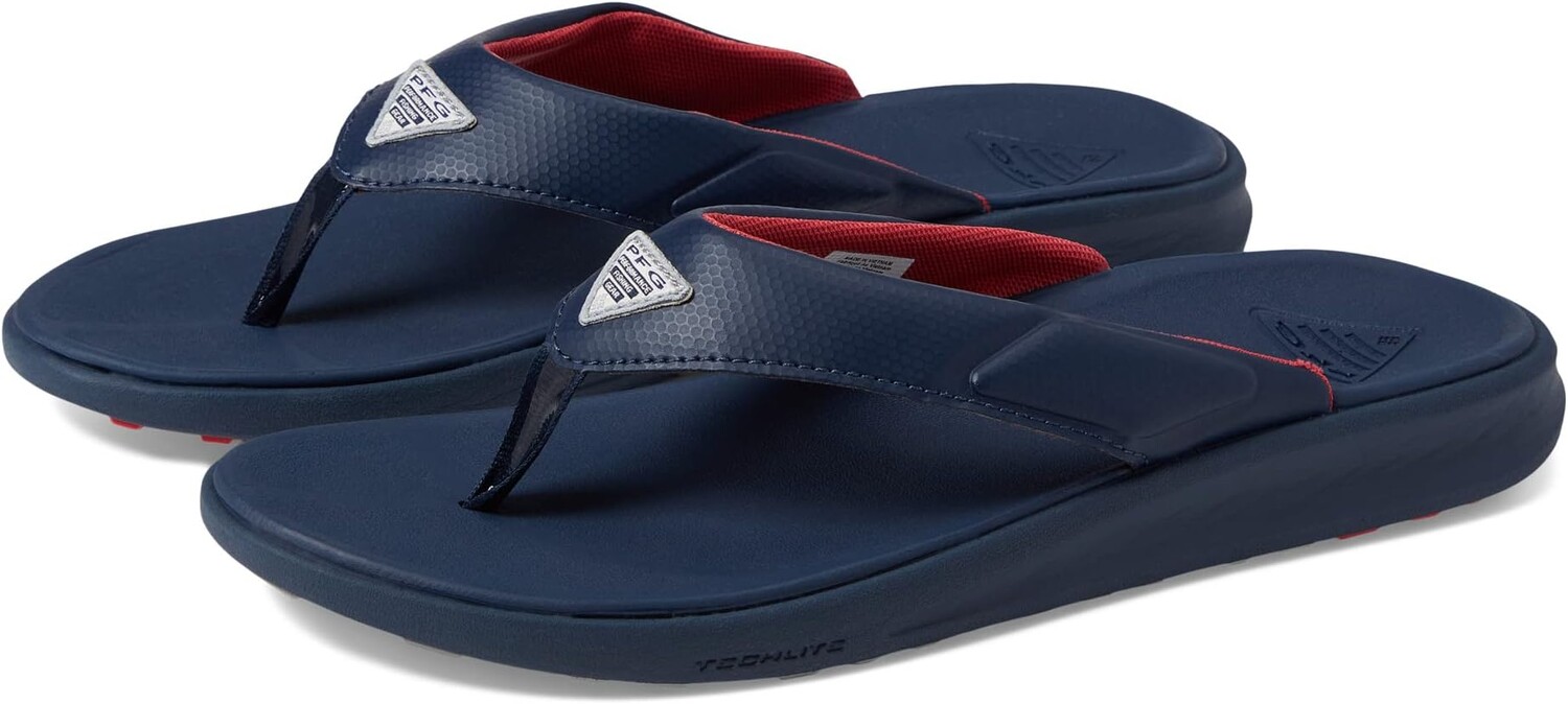 

Шлепанцы Rostra Beachcomber PFG Columbia, цвет Collegiate Navy/Sunset Red