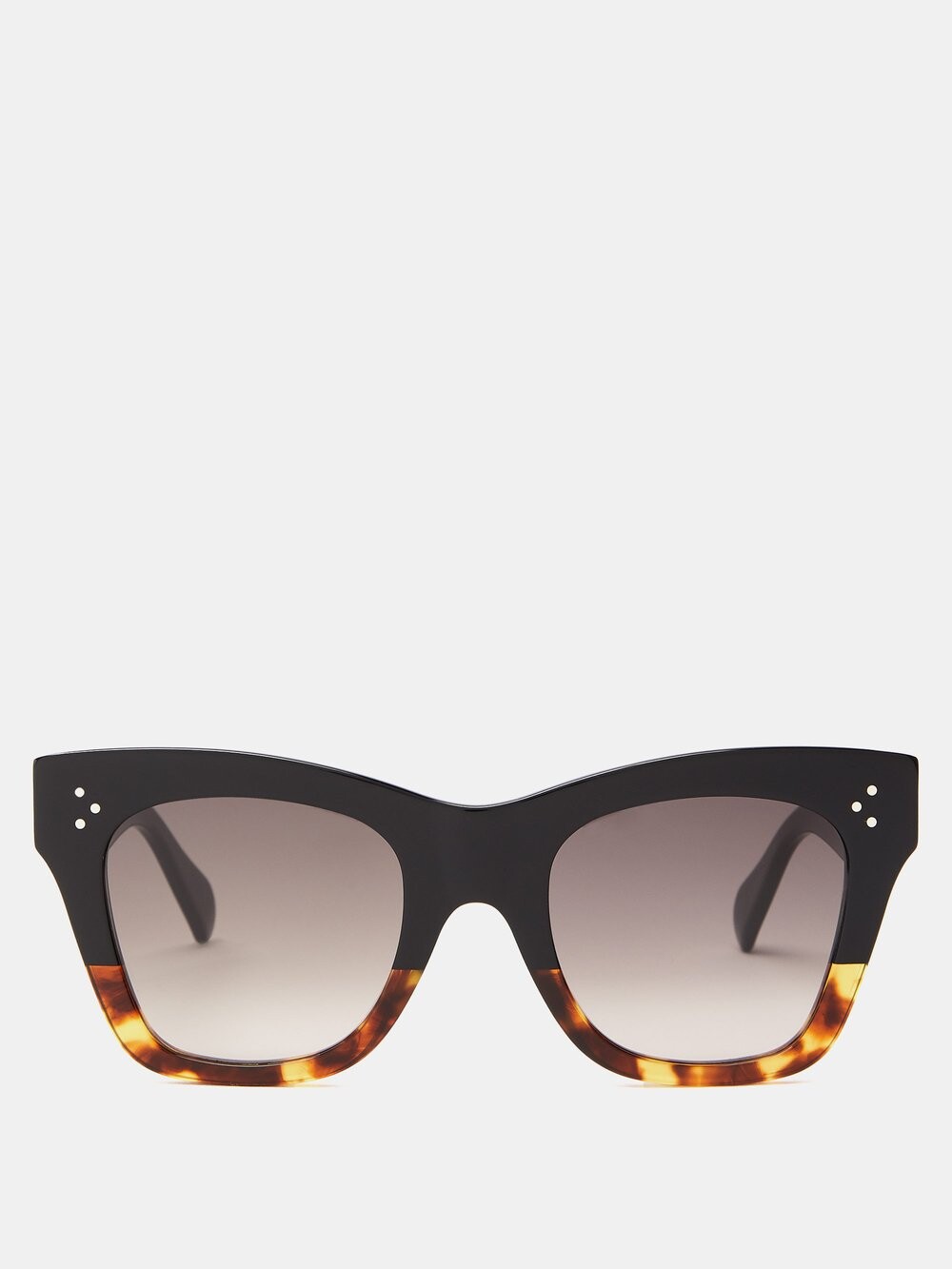 

Квадратные солнцезащитные очки из ацетата с градиентом Celine Eyewear, черный