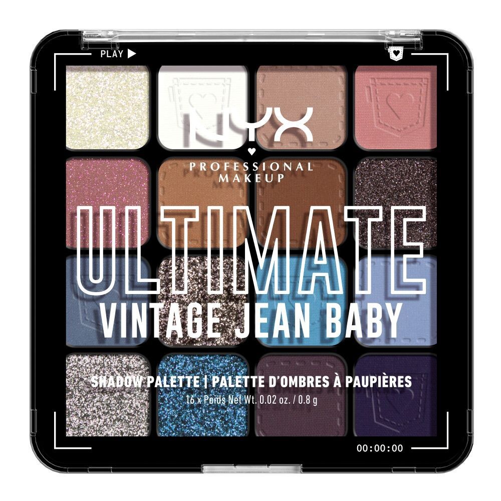 

Тени для век Nyx Ultimate Shadow Palette Vintage Jean Baby, 1 шт