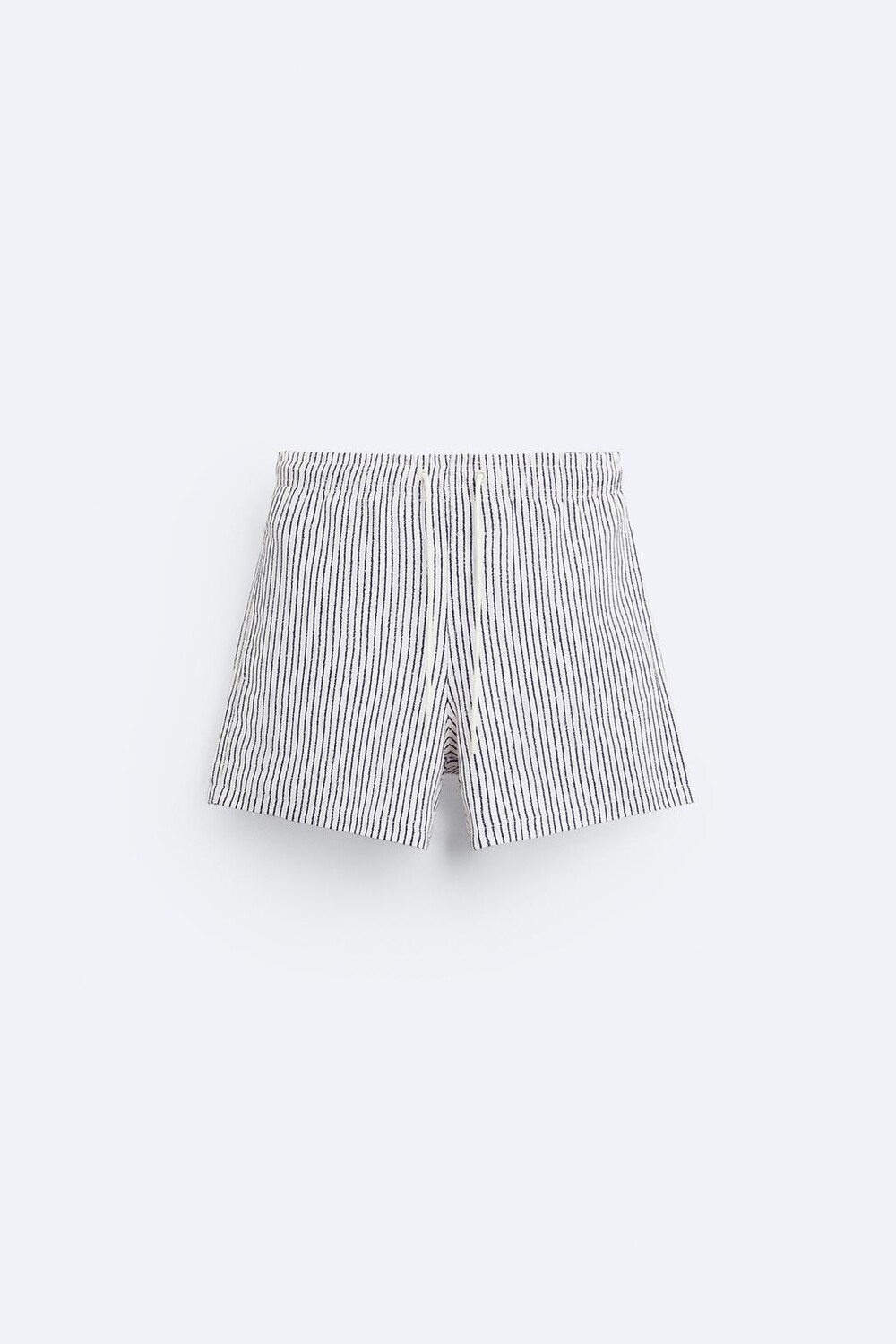 

Плавки с полоским принтом ZARA, экрю/черный