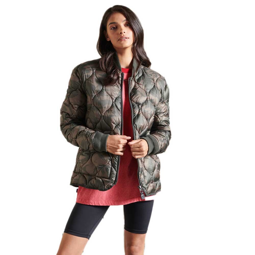 

Куртка Superdry Oversized Liner Bomber Bomber, зеленый