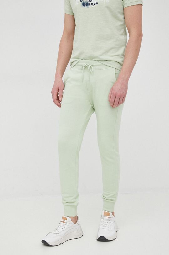 

Хлопковые брюки United Colors of Benetton, зеленый