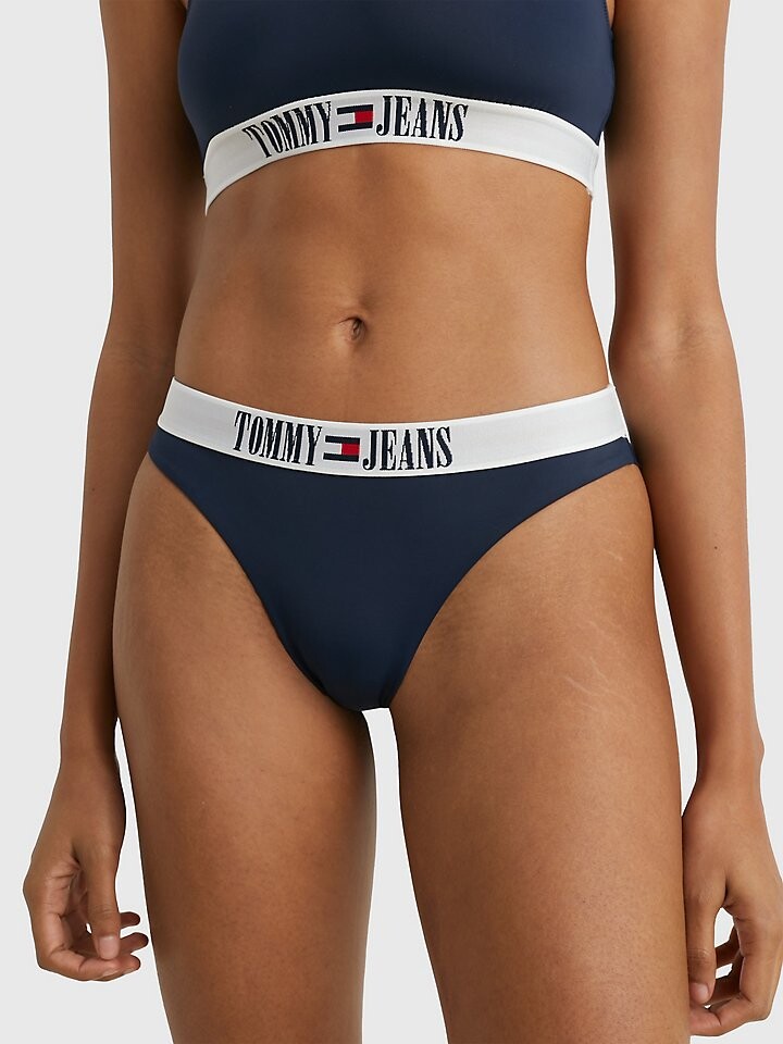 

Плавки с логотипом в бразильском стиле Tommy Jeans, Коричневый