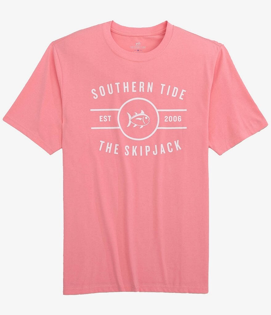 

Футболка с короткими рукавами Southern Tide Across The Chest Skipjack, розовый